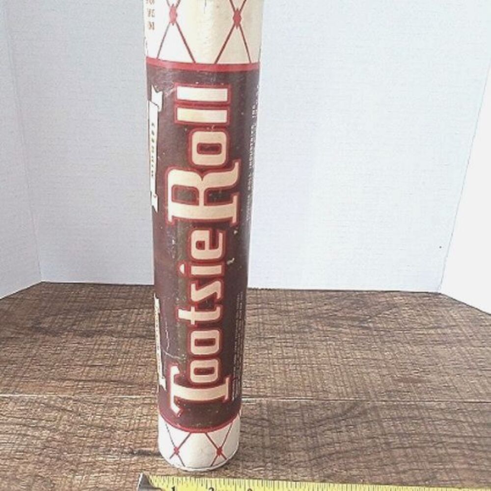 Vintage Tootsie Roll Piggy Bank 12" Metal Lid